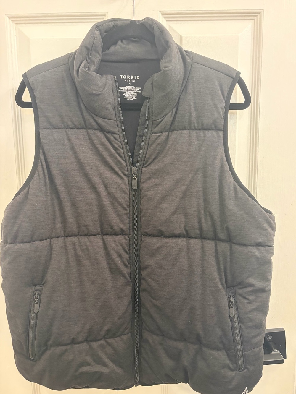 Torrid Black Quilted Puffer Vest